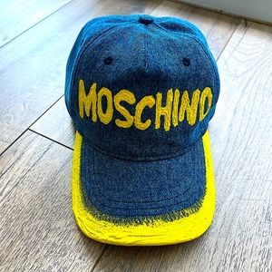 Mochino Logo Denim Baseball Cap